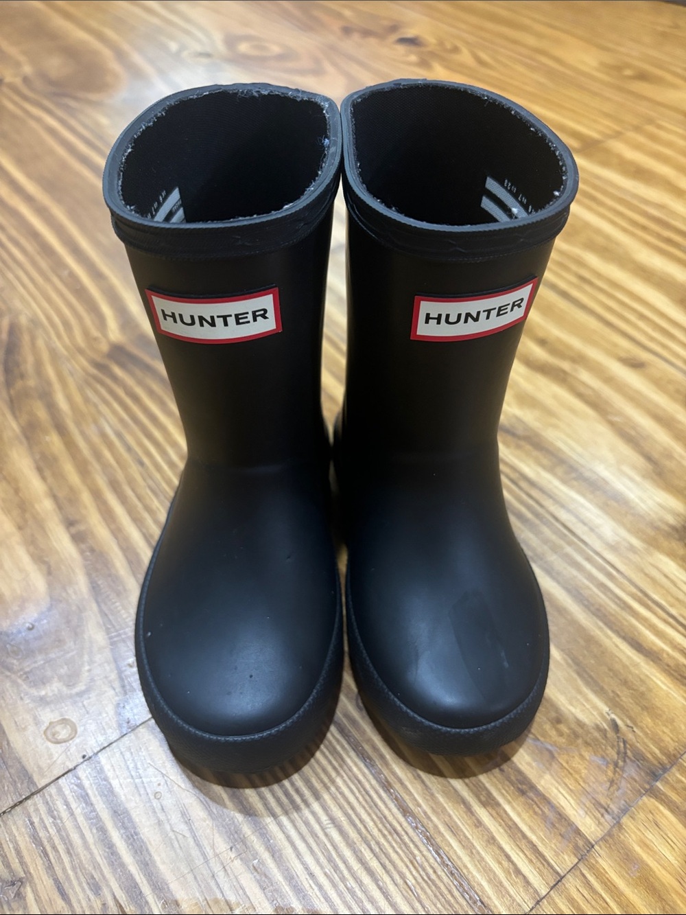 Hunter Rain Boots in Black Toddler Size 7